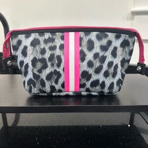 Haute Shore Neoprene Leopard Print Cosmetic Case